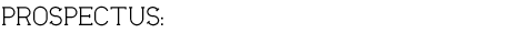 Prospectus